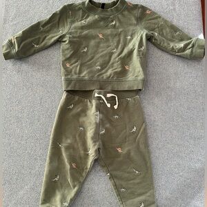 Janie and Jack Dino Sweatsuit